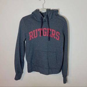 Rutgers Gray Hoodie Sweatshirt